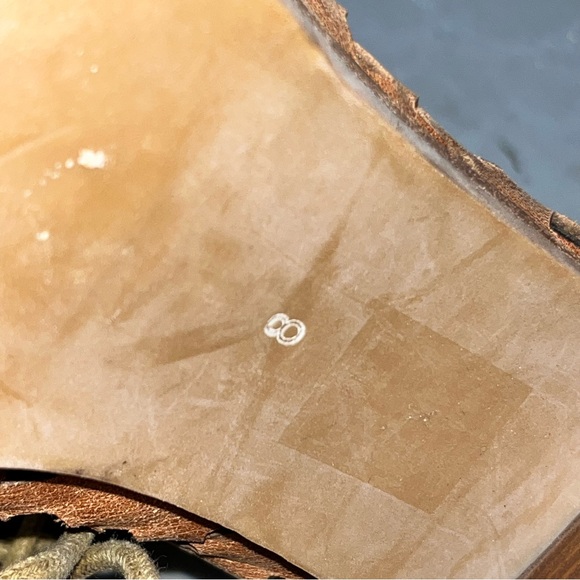 Jeffrey Campbell Brown Leather Cors-Daisy Lace Up Booties Sandals Shoes size 8 - Picture 13 of 14